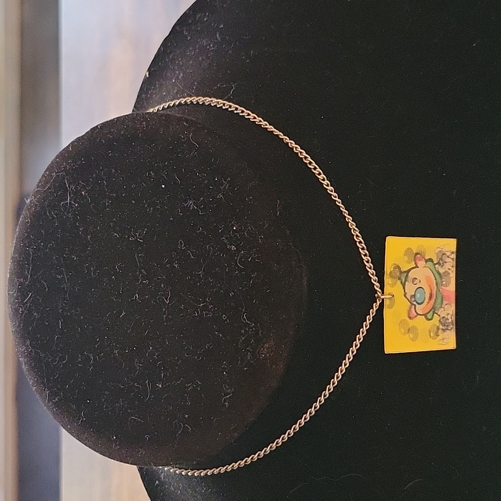 Vintage Carnival Clown Necklace